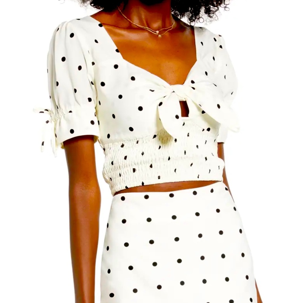 Matching set in polka dot